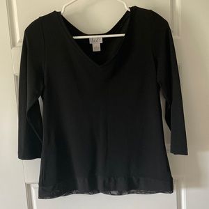 Ann Taylor loft blouse, size S, color black.
